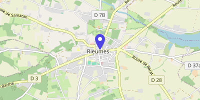 Carte OpenStreetMap — 1 place d'Armes, Rieumes