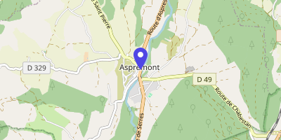 Carte OpenStreetMap — 113 route d'Aspres, Aspremont