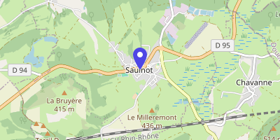 Carte OpenStreetMap — 6 bis Grande rue, Saulnot