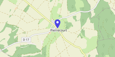 Carte OpenStreetMap — 17 Grande rue, Pierrecourt