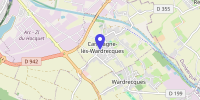 Carte OpenStreetMap — 616 rue Principale, Campagne-lès-Wardrecques