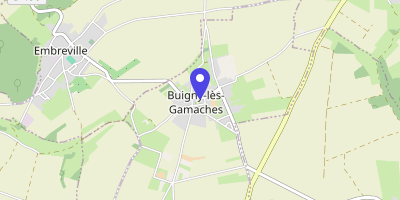 Carte OpenStreetMap — 13 Grande rue, Buigny-lès-Gamaches