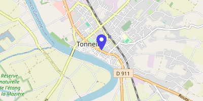 Carte OpenStreetMap — 14 boulevard François Mitterand, Tonneins