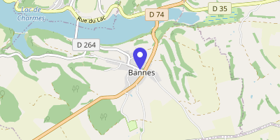 Carte OpenStreetMap — 6 rue de l'École, Bannes
