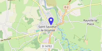 Carte OpenStreetMap — 14 place Auguste-Cousin, Saint-Sauveur-le-Vicomte