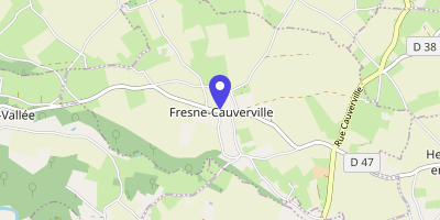 Carte OpenStreetMap — 1 rue du Village, Fresne-Cauverville