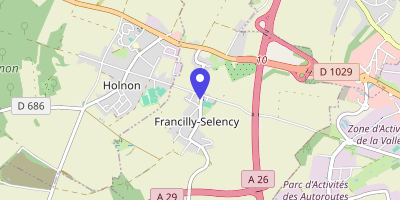 Carte OpenStreetMap — 6 Grande rue, Francilly-Selency