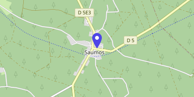 Carte OpenStreetMap — 7 avenue du Médoc, Saumos