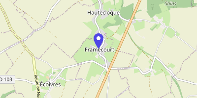 Carte OpenStreetMap — 49 rue de la Mairie, Framecourt