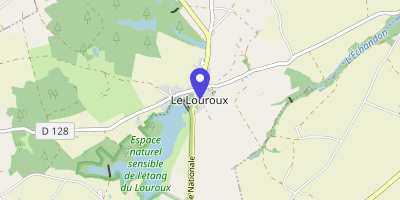 Carte OpenStreetMap — 14 rue Nationale, Le Louroux