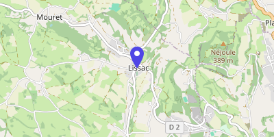 Carte OpenStreetMap — 2 place du 19-mars-1962, Lissac-et-Mouret