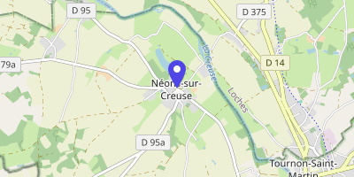 Carte OpenStreetMap — 1 place des Marronniers, Néons-sur-Creuse
