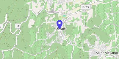 Carte OpenStreetMap — 1 Place de l'Église, Carsan
