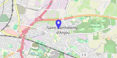 Carte OpenStreetMap — 1 rue Jean-Gilles, Saint-Barthélemy-d'Anjou