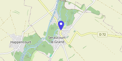 Carte OpenStreetMap — Place Jean-Gogny, Seraucourt-le-Grand