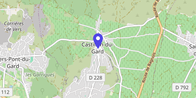 Carte OpenStreetMap — 11 place du 8-Mai-1945, Castillon-du-Gard