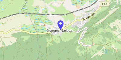 Carte OpenStreetMap — 14 rue de l'École, Granges-Narboz