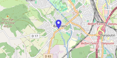 Carte OpenStreetMap — 38 Grande-Rue François-Mitterrand, Bavilliers