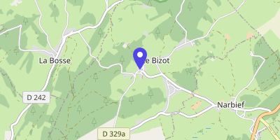 Carte OpenStreetMap — 1 rue Maurice-Vermot, Le Bizot