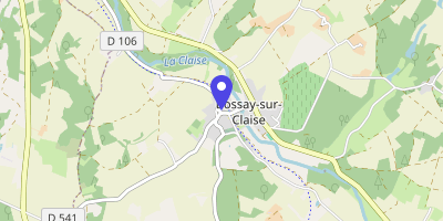 Carte OpenStreetMap — 11 place de l'Église, Bossay-sur-Claise