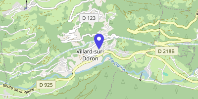 Carte OpenStreetMap — 25 route des Jonquilles, Villard-sur-Doron
