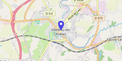 Carte OpenStreetMap — Place de la République, Villedieu-les-Poêles-Rouffigny