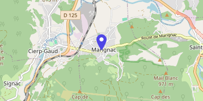 Carte OpenStreetMap — 3 Place Lucien-Saint, Marignac