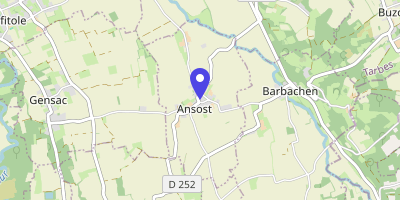 Carte OpenStreetMap — 1 rue de l'Église, Ansost