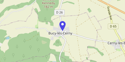 Carte OpenStreetMap — 7 rue Coucy, Bucy-lès-Cerny
