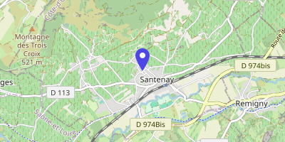 Carte OpenStreetMap — Place de la Mairie, Santenay