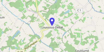 Carte OpenStreetMap — 4 rue de la Mairie, Loussous-Débat