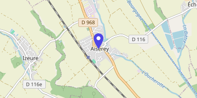 Carte OpenStreetMap — Place de la Mairie, Aiserey