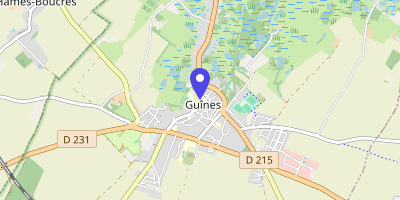 Carte OpenStreetMap — 23 place du Maréchal-Foch, Guines