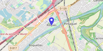 Carte OpenStreetMap — Place Jean-Jaurès, Roques