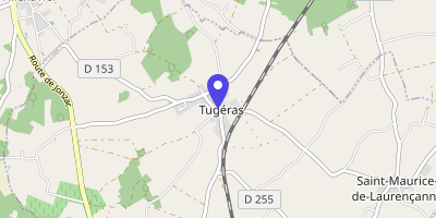 Carte OpenStreetMap — 4 rue des Ecoles, Tugéras-Saint-Maurice