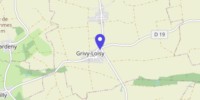 Carte OpenStreetMap — 14 rue du Prieuré, Grivy-Loisy