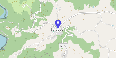 Carte OpenStreetMap — 18 place de la Mairie, Larodde