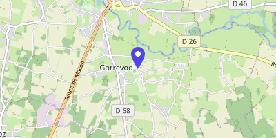 Carte OpenStreetMap — 158 route des Vignes, Gorrevod