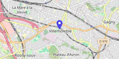 Carte OpenStreetMap — 13 bis rue d'Avron, Villemomble