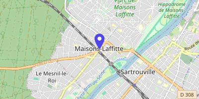 Carte OpenStreetMap — 48 avenue de Longueil, Maisons-Laffitte