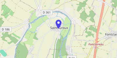 Carte OpenStreetMap — 1 place de la Mairie, Saint-Groux