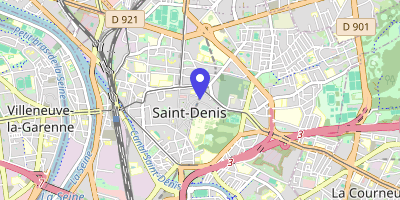 Carte OpenStreetMap — 2 place du Caquet, Saint-Denis