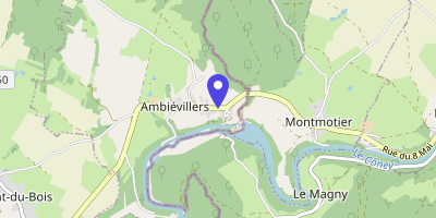Carte OpenStreetMap — 36 Grande-Rue, Ambiévillers