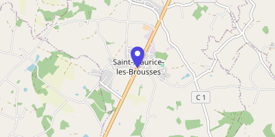 Carte OpenStreetMap — 29 avenue de Limoges, Saint-Maurice-les-Brousses