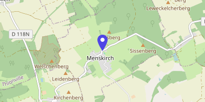 Carte OpenStreetMap — 1 rue du lavoir, Menskirch
