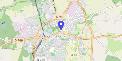 Carte OpenStreetMap — Rue du château, Château-Renault