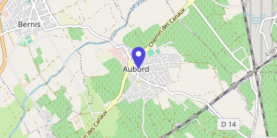 Carte OpenStreetMap — 1 place de la Mairie, Aubord