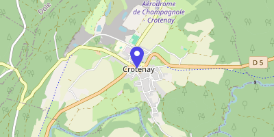 Carte OpenStreetMap — 4 place de Franche-Comté, Crotenay