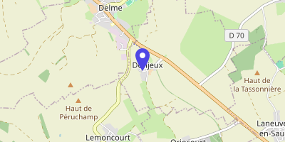 Carte OpenStreetMap — 3 rue de l'Église, Donjeux