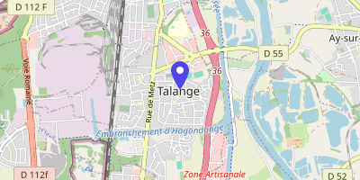 Carte OpenStreetMap — 46 Grande-Rue, Talange